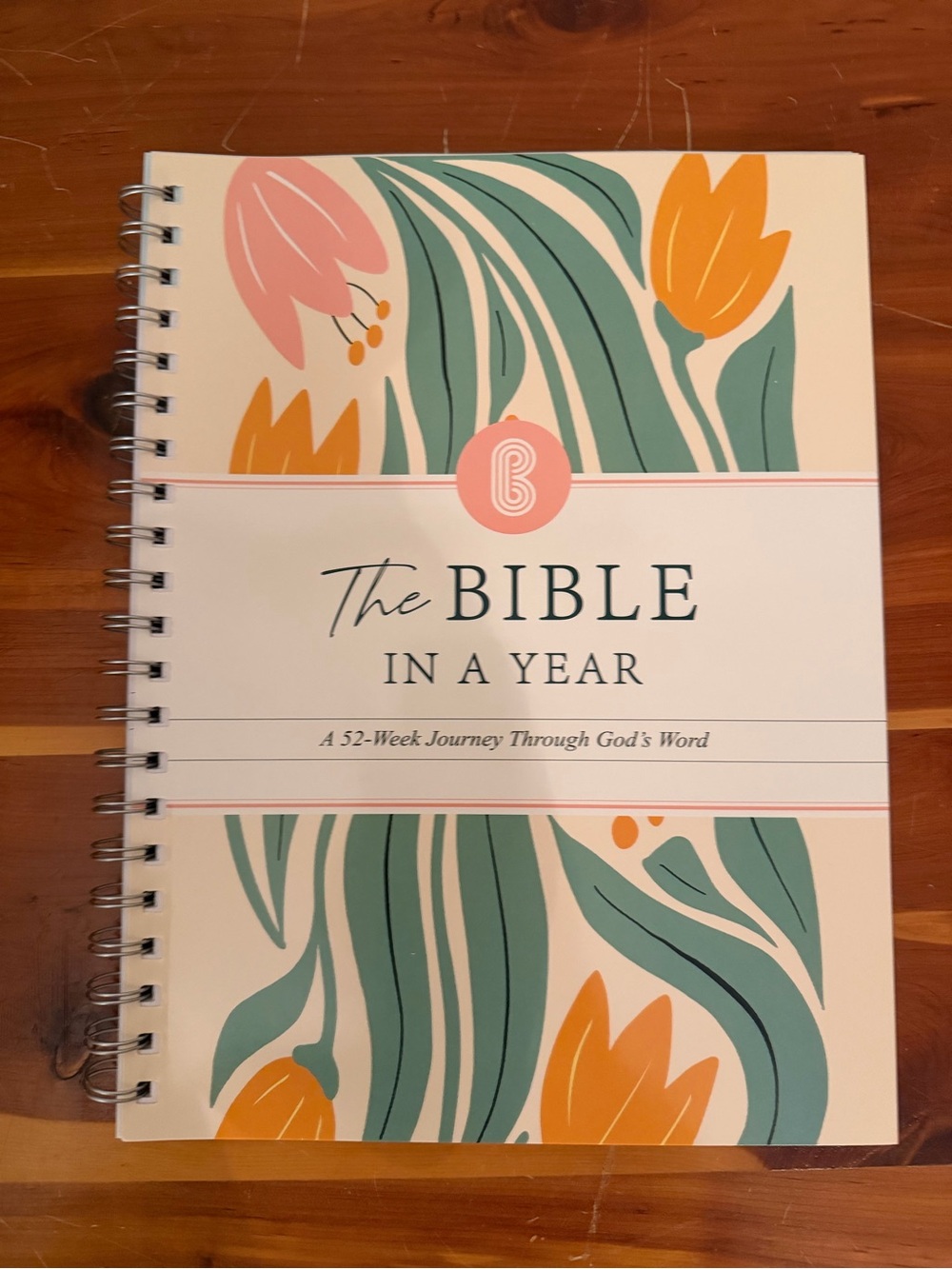 The Bible in a Year/ A 52 wk journey Through God’s Word spiral book new